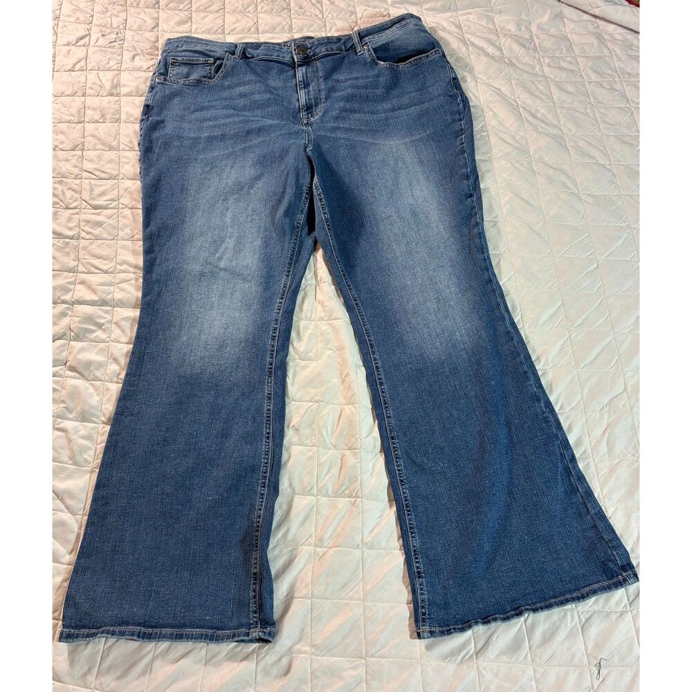 Maurices Plus Size High Rise Blue Jeans 22W Regular Stretch Denim